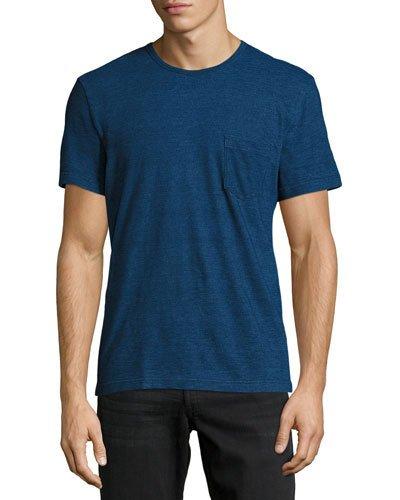 Short-sleeve Pocket Tee, Dark Blue