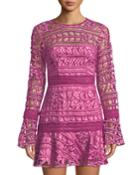 Caprice Long-sleeve Floral-lace