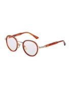 Men's Round Acetate/metal Optical Glasses