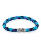 Men's Classic Chain Slim Cord Bracelet, Blue
