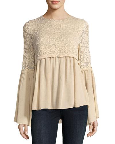 Lace Top With Bell
