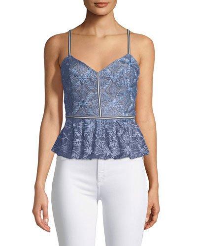 Valencia V-neck Lace Cami Blouse