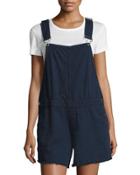 Cut-bib Short Overalls, Dark Blue