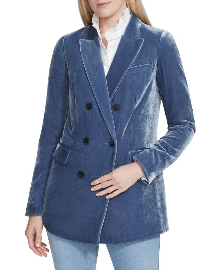 Slade Double-breasted Velvet Jacket