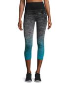 Ombr&eacute; Striped Performance Capri