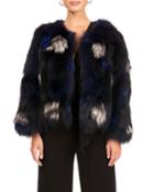 S-cut Silver Fox Fur Jacket