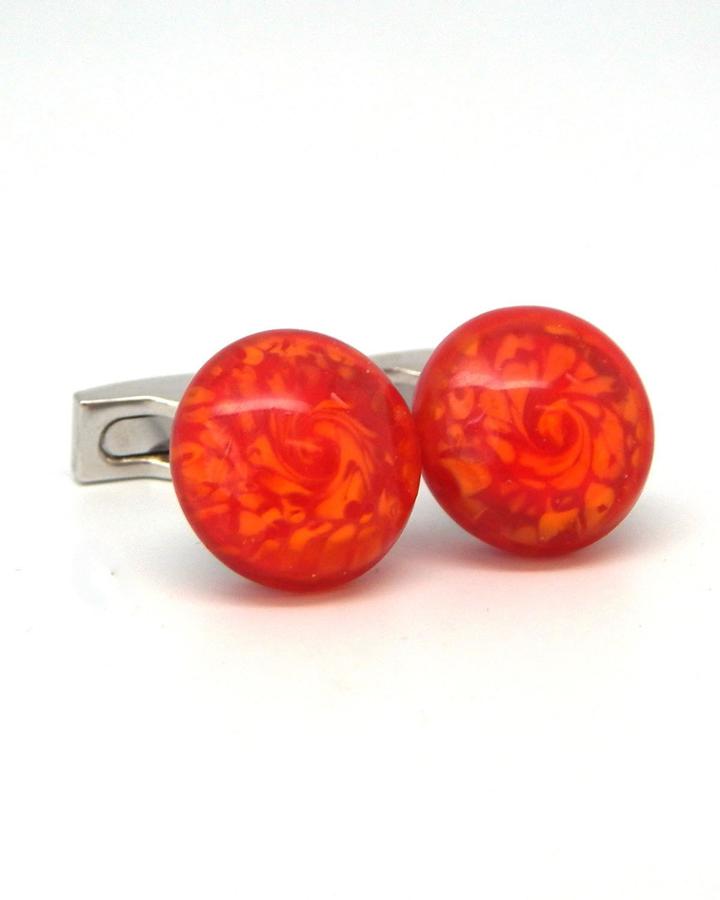 Swirled Round Cufflinks
