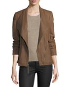 Ponte-panel Asymmetric Zip