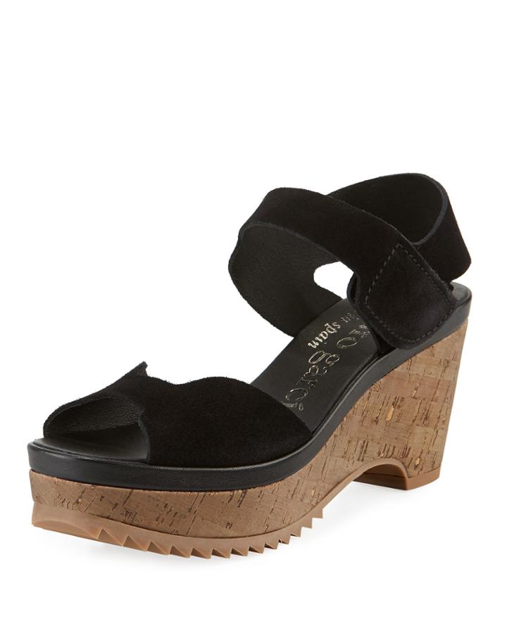 Fah Suede Cork-wedge