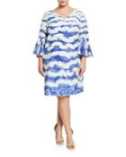 Plus Size Holly Silk Bell-sleeve
