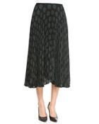 Zeyn Pleated Dotted Chiffon