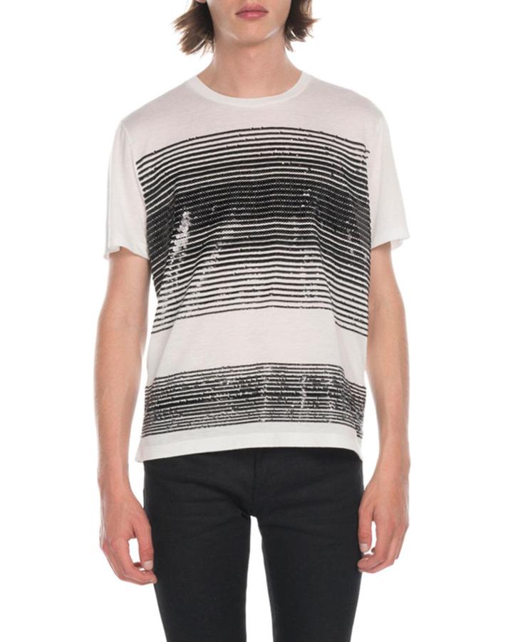 Men's Sequin Panel T-shirt