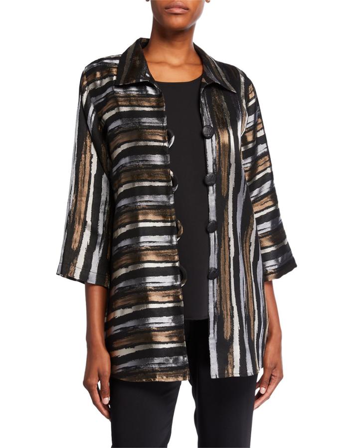 Tonal Striped Jacquard