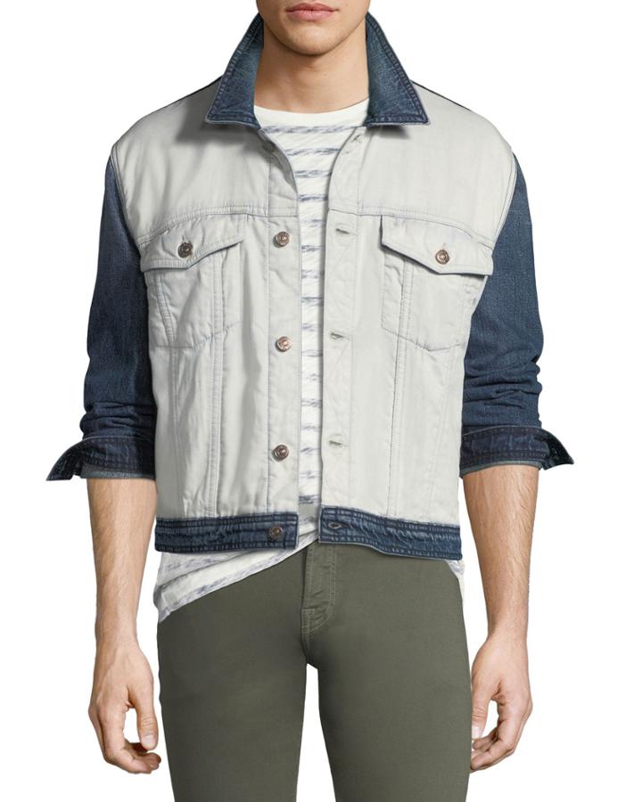 Men's Inside-out Denim Trucker Jacket