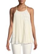 Pleated Camisole Blouse With