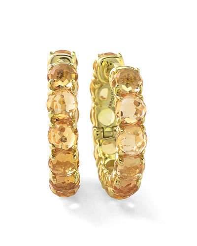 18k Lollipop&reg; #1 Hoop Earrings In Orange Citrine