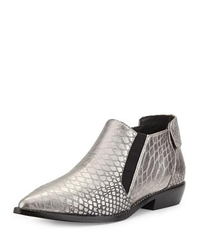 Memento Pointy-toe Bootie, Gunmetal