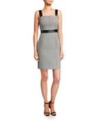 Modern Stretch Gingham Sleeveless Dress