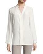 Silk Stand-collar