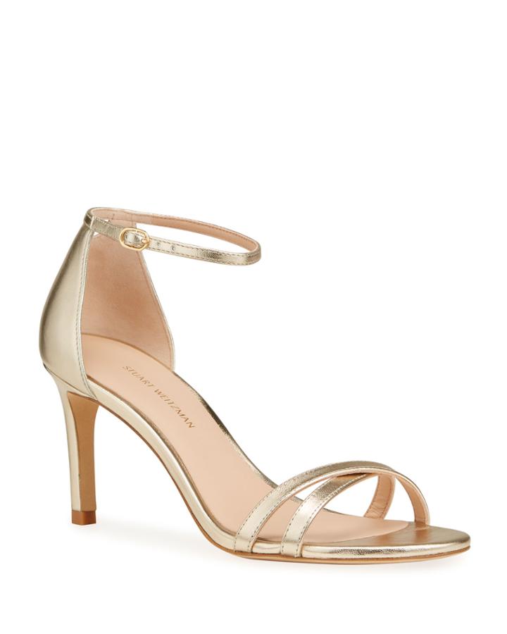 Lynette Crisscross Metallic Stiletto