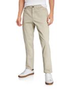 Men's Slim-fit Comfort Stretch Mobility Pants, Beige