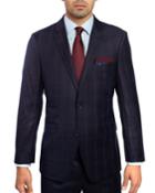 Men's Slim-fit Plaid Twill Two-piece