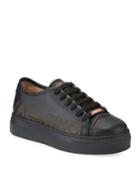 Dalia Leather Logo Platform
