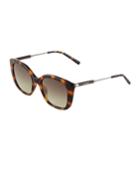 Oversized Square Tortoiseshell Acetate/metal