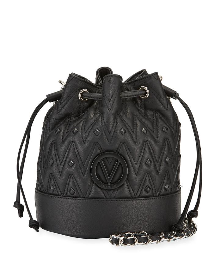 May Quilted Leather Bucket