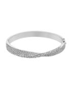 18k White Gold Diamond Overlap Bracelet