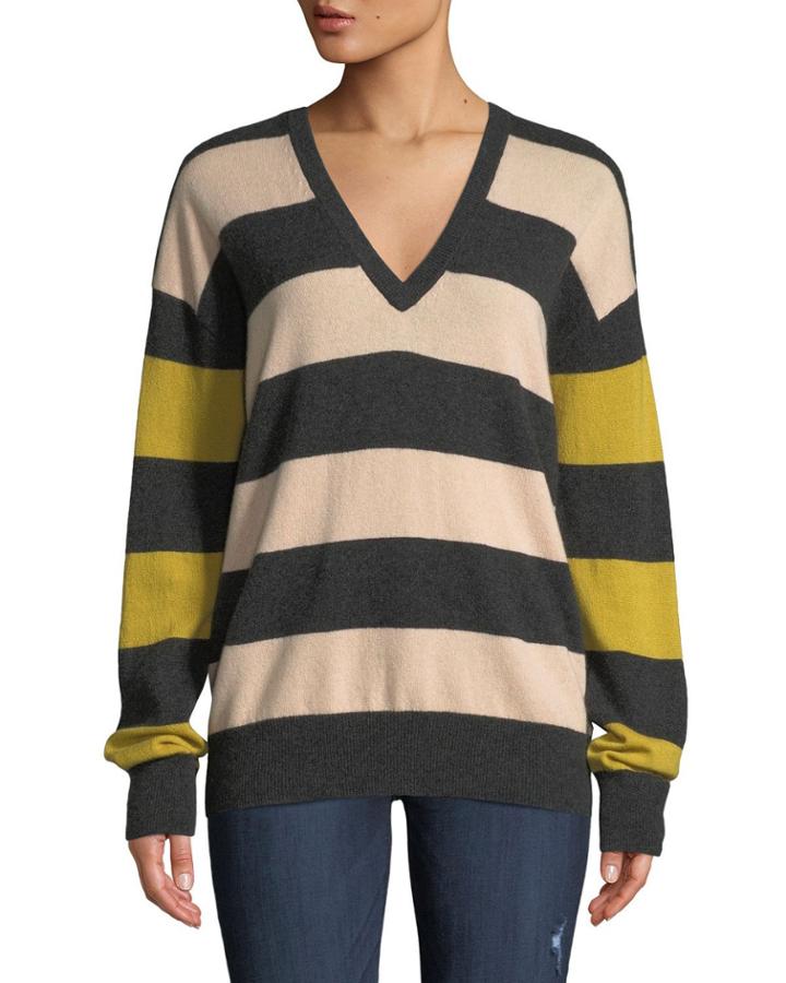 Lucinda Striped Cashmere
