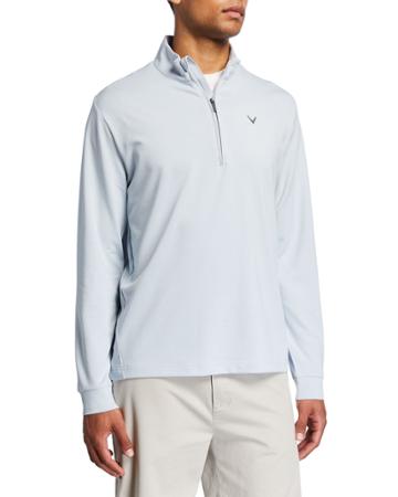 Men's Mock-neck Opti-dri Pullover W/