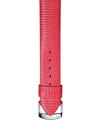 18mm Lizard-embossed Leather Watch