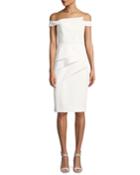 La Reina Off-the-shoulder Cocktail Dress