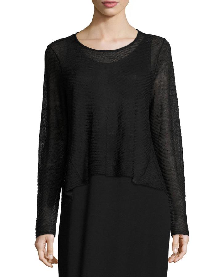 Sheer Hemp Cropped Top