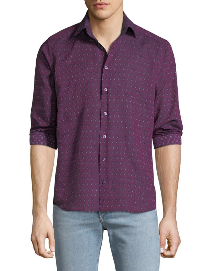 Men's Contrast Floral