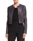 Tailored Zip-front Cropped