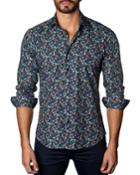 Men's Semi-fitted Petal-print