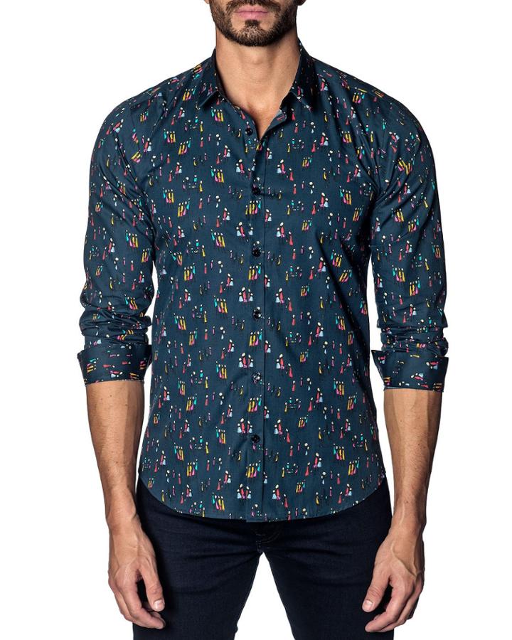 Men's Semi-fitted Family-print