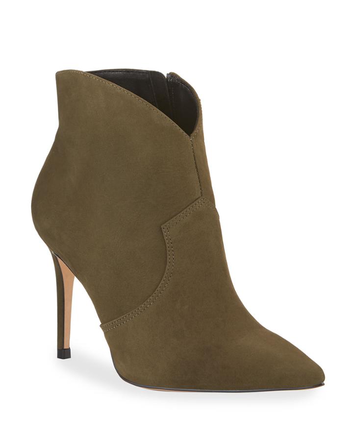 Ida Nubuck Stiletto Booties