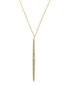 Whisper Diamond Pave Stick Pendant Necklace