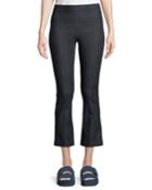 Hina High-rise Flared-leg Ankle Pants