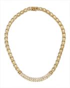 14k Yellow Gold Diamond Neck