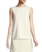 Derora Crepe Side-striped Top