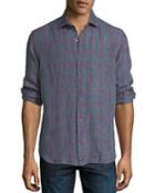 Large-check Linen