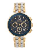 Men's 44mm Chronograph Watch With Bracelet Strap, Two-tone