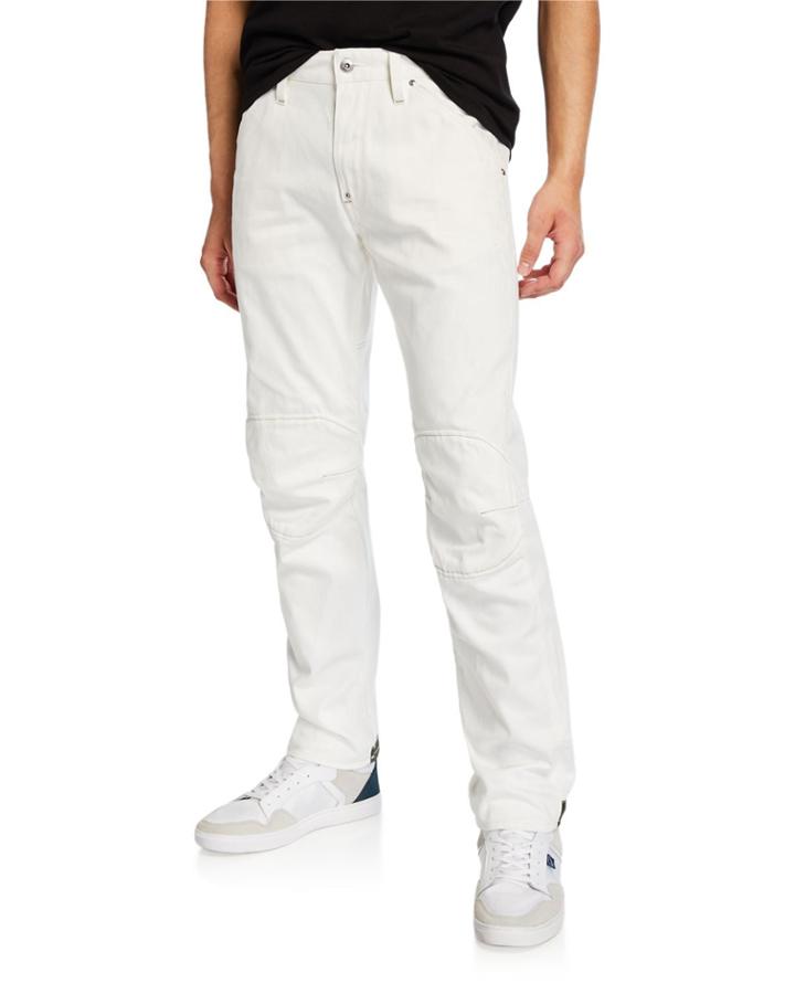 Men's 5622 Zip-trim Skinny Jeans, White