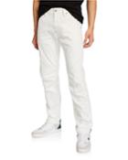 Men's 5622 Zip-trim Skinny Jeans, White