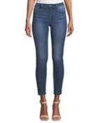 Mid-rise Faded Skinny Ankle Jeans