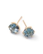 18k Rock Candy Small Round Blue Topaz